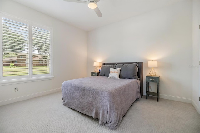 9126 Cypress Keep Ln, Odessa, FL 33556 - bedroom featuring light colored carpet and ceiling fan