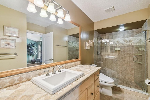 3304 W Harbor View Ave, Tampa, FL 33611 - bathroom with a stall shower, vanity, and tile patterned floors