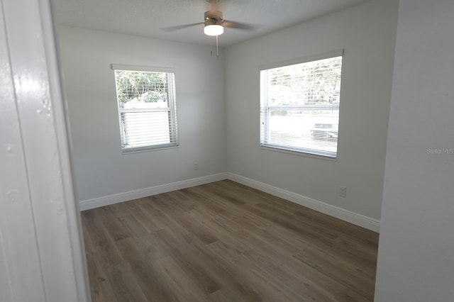 814 W 131st Ave, Tampa, FL 33612 - empty room featuring wood finished floors and a ceiling fan