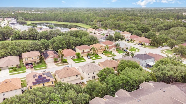 16828 N Gold Star Ct, Clermont, FL 34714 - aerial view of residential area featuring a forest and a large body of water