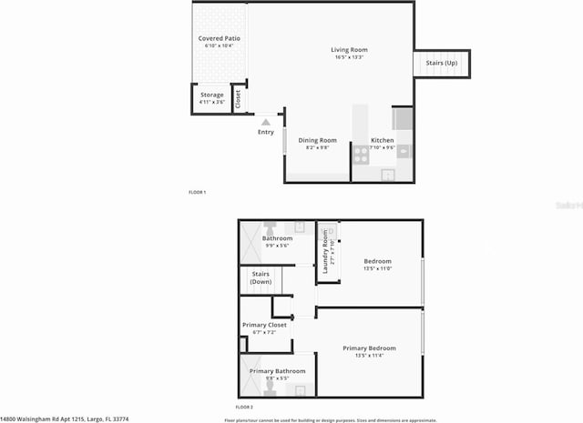 14800 Walsingham Rd Unit 1215, Largo, FL 33774 - view of home floor plan