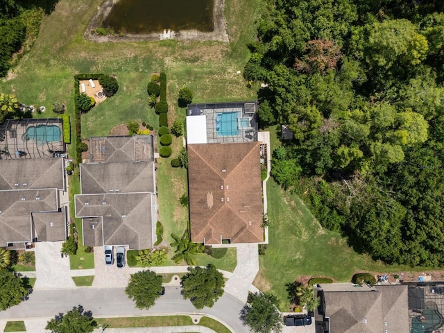 19409 Wingrove Ln, Lutz, FL 33558 - aerial view of property and surrounding area with a pool area