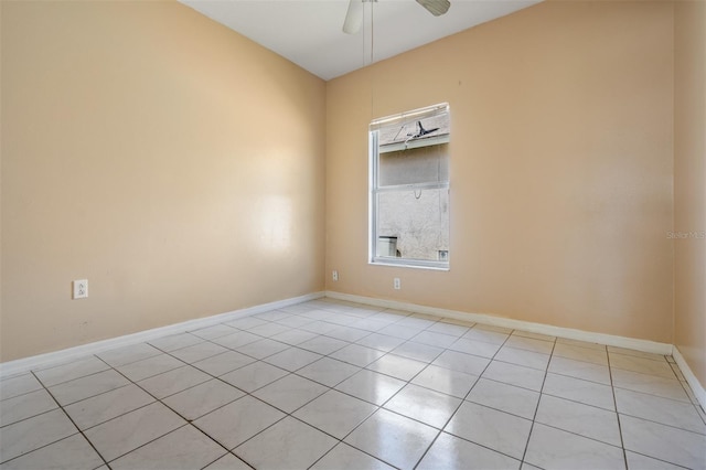11022 Connacht Way, Tampa, FL 33610 - unfurnished room with light tile patterned flooring and a ceiling fan