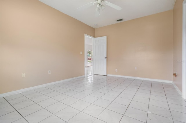 11022 Connacht Way, Tampa, FL 33610 - unfurnished room with ceiling fan and light tile patterned floors