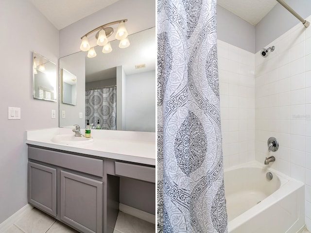 18508 Merseyside Loop, Land O Lakes, FL 34638 - bathroom featuring shower / bath combo and vanity