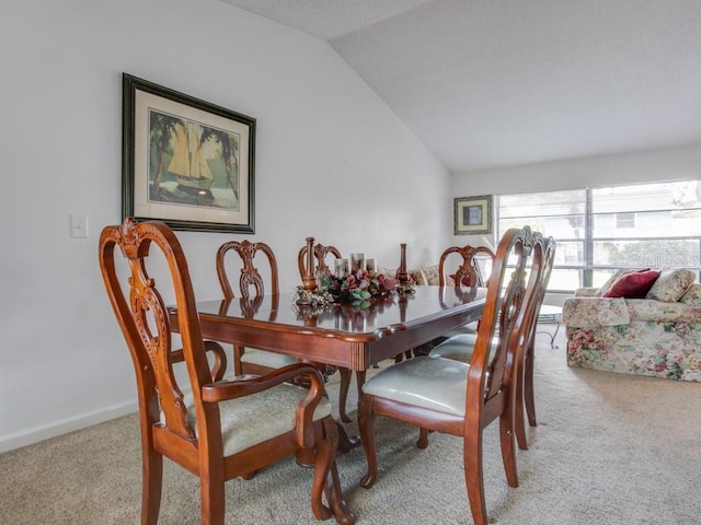 1610 Sanderling Ct, Brandon, FL 33511 - carpeted dining area with vaulted ceiling