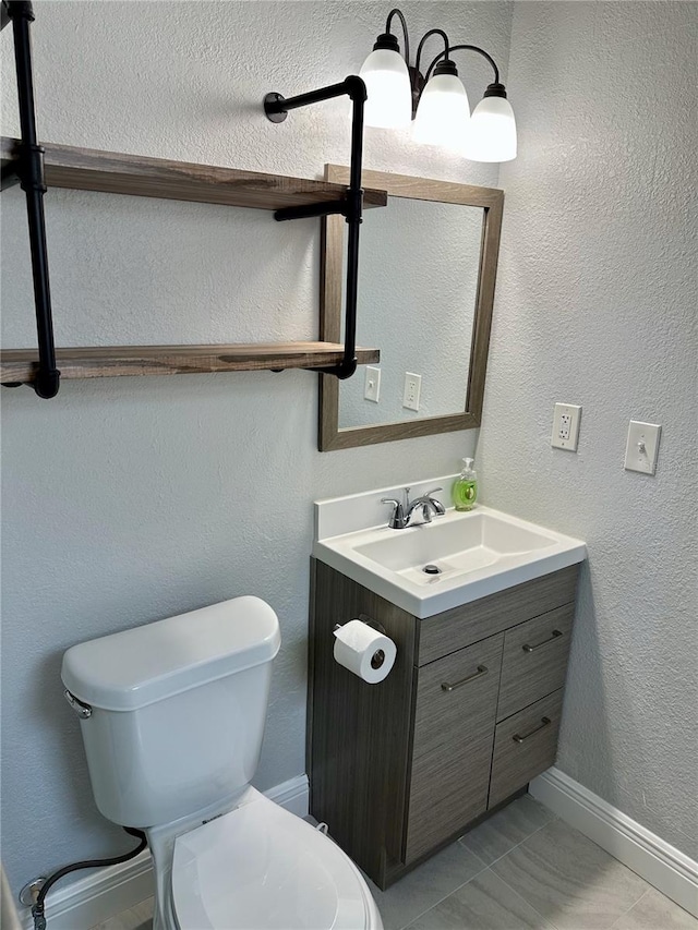 7301 Mitchell Ranch Rd, New Port Richey, FL 34655 - half bath with vanity and tile patterned floors