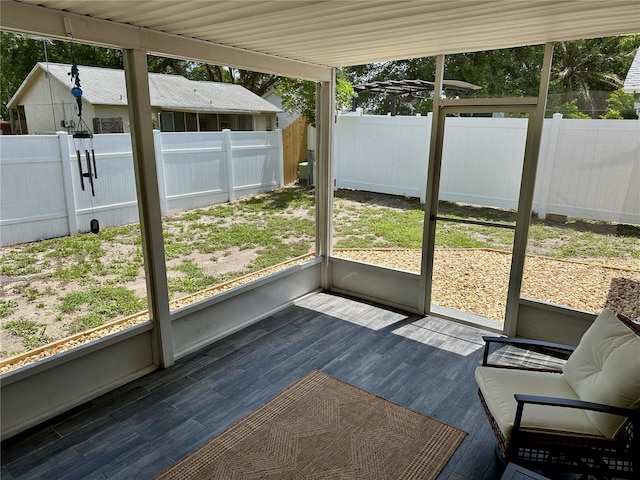 7301 Mitchell Ranch Rd, New Port Richey, FL 34655 - view of unfurnished sunroom
