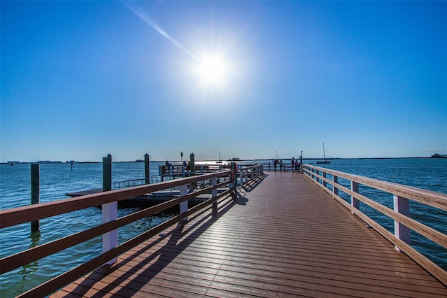 245 Grove Cir N, Dunedin, FL 34698 - dock with a water view