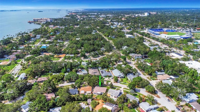 245 Grove Cir N, Dunedin, FL 34698 - aerial view of property's location with a nearby body of water