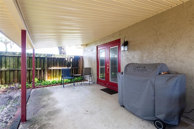 616 Pawn Way, Seffner, FL 33584 - view of patio / terrace featuring grilling area and french doors