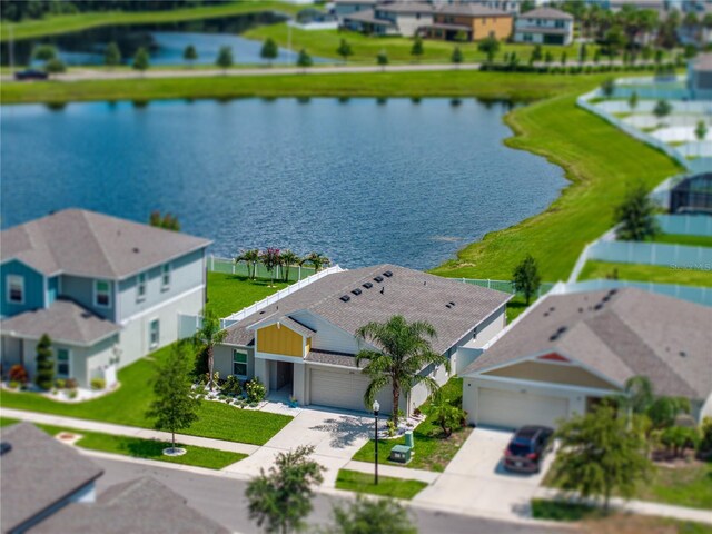 12931 Twin Bridges Dr, Riverview, FL 33579 - aerial perspective of suburban area featuring a nearby body of water