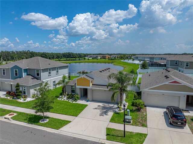 12931 Twin Bridges Dr, Riverview, FL 33579 - aerial perspective of suburban area with a nearby body of water