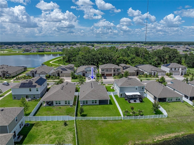 12931 Twin Bridges Dr, Riverview, FL 33579 - aerial view of residential area featuring a large body of water
