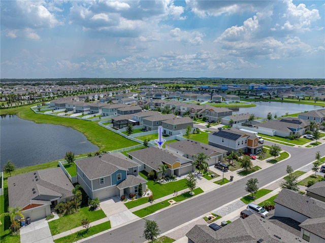 12931 Twin Bridges Dr, Riverview, FL 33579 - aerial perspective of suburban area featuring a large body of water