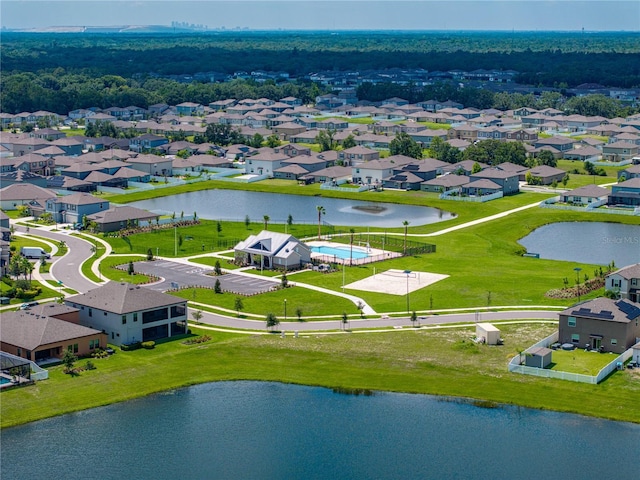 12931 Twin Bridges Dr, Riverview, FL 33579 - aerial perspective of suburban area featuring a nearby body of water