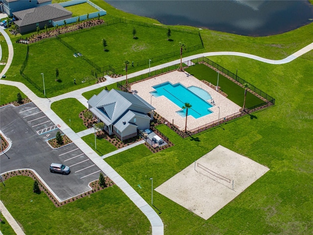 12931 Twin Bridges Dr, Riverview, FL 33579 - aerial view of a pool