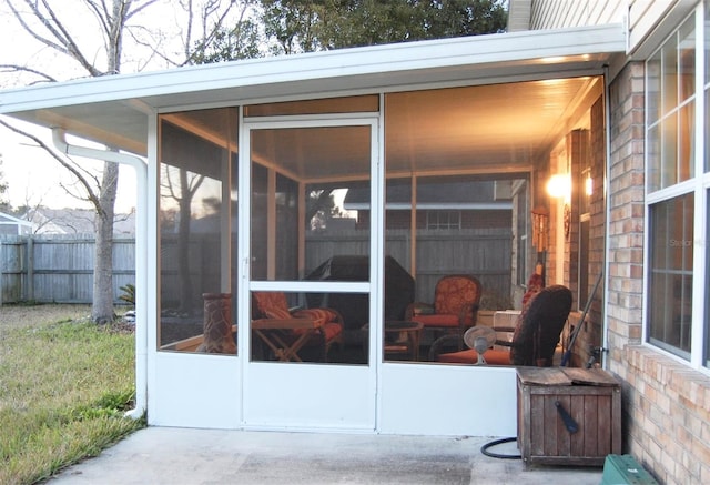 1990 Eclipse Dr, Middleburg, FL 32068 - view of patio / terrace featuring a sunroom