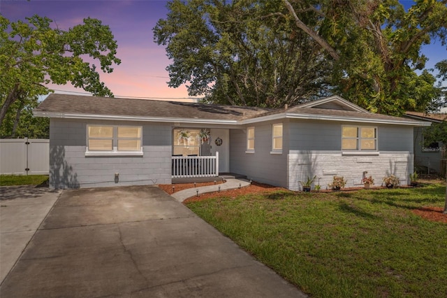 8897 54th St N, Pinellas Park, FL 33782 - single story home featuring a shingled roof, covered porch, and stone siding