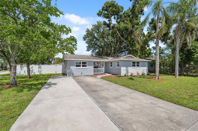 8897 54th St N, Pinellas Park, FL 33782 - ranch-style home with concrete driveway