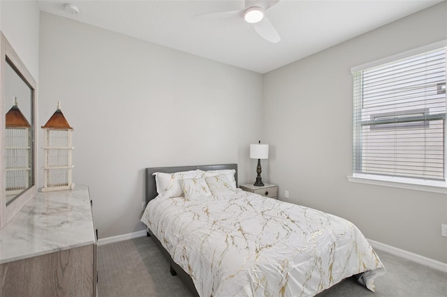 9107 Rally Spring Loop, Wesley Chapel, FL 33545 - carpeted bedroom featuring baseboards and a ceiling fan