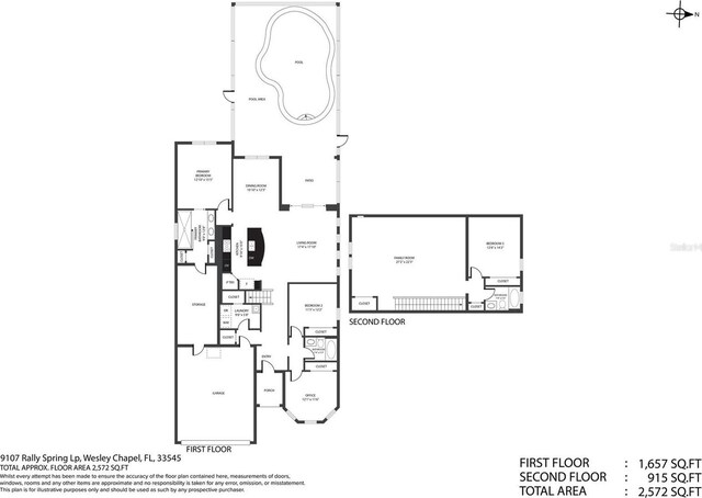 9107 Rally Spring Loop, Wesley Chapel, FL 33545 - view of property floor plan