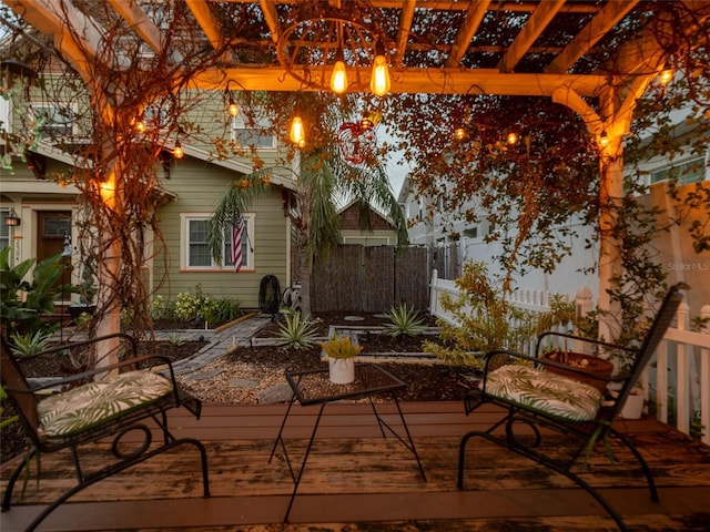 2504 W N A St Unit A, Tampa, FL 33609 - wooden terrace featuring a pergola
