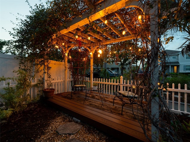2504 W N A St Unit A, Tampa, FL 33609 - deck featuring a pergola