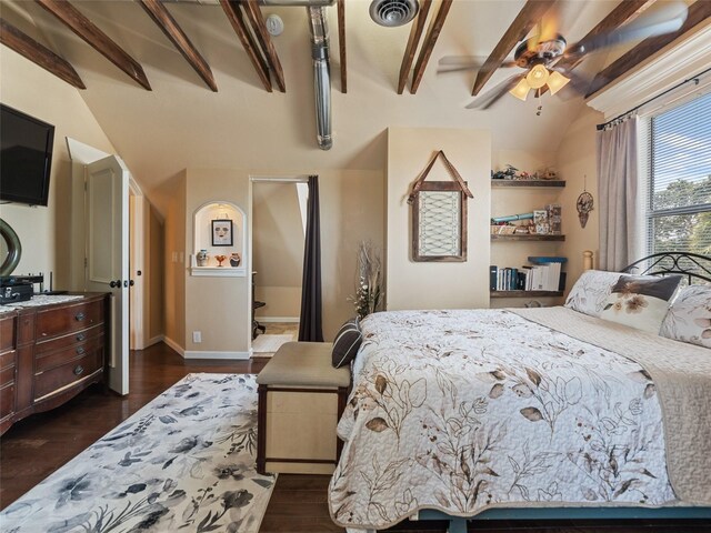 2504 W N A St Unit A, Tampa, FL 33609 - bedroom with dark wood-style flooring and baseboards