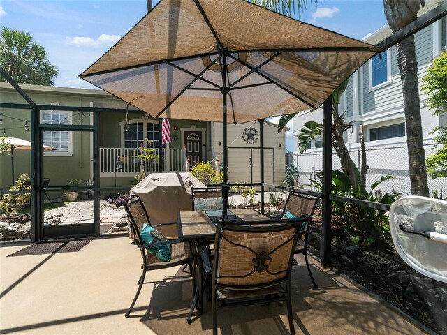 2504 W N A St Unit A, Tampa, FL 33609 - view of patio / terrace with outdoor dining space and area for grilling