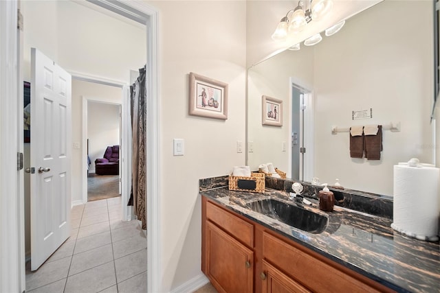 11729 Newberry Grove Loop, Riverview, FL 33579 - bathroom with tile patterned floors and vanity