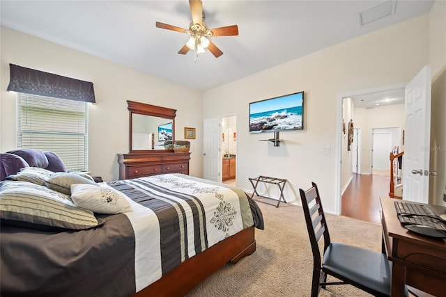 11729 Newberry Grove Loop, Riverview, FL 33579 - bedroom featuring carpet flooring and ceiling fan