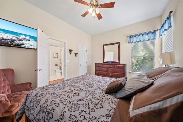 11729 Newberry Grove Loop, Riverview, FL 33579 - bedroom featuring a ceiling fan and connected bathroom