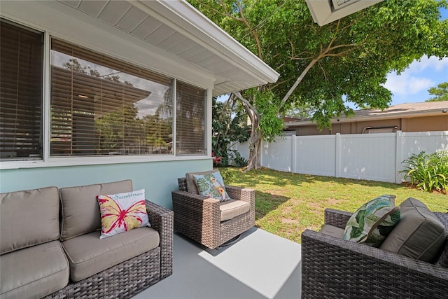 1711 N Highland Ave, Clearwater, FL 33755 - view of patio / terrace with an outdoor living space