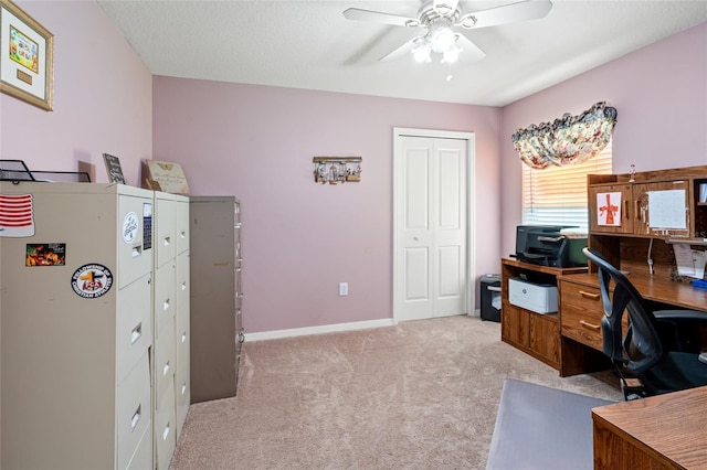 3246 Brenford Pl, Land O Lakes, FL 34638 - office space featuring ceiling fan and light colored carpet