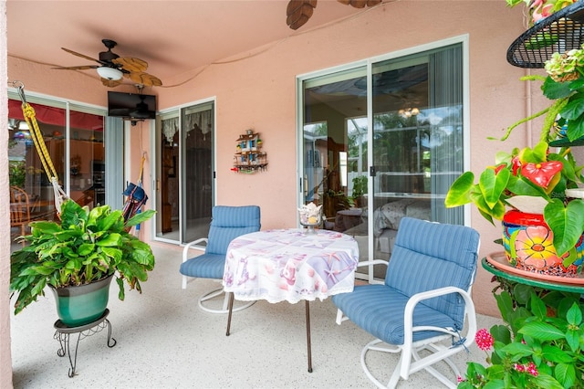 3246 Brenford Pl, Land O Lakes, FL 34638 - view of patio / terrace featuring ceiling fan