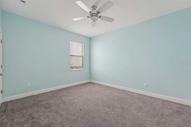 6706 Riverside Bluffs Dr, Riverview, FL 33578 - carpeted empty room with a ceiling fan and baseboards
