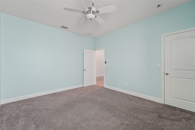 6706 Riverside Bluffs Dr, Riverview, FL 33578 - unfurnished bedroom featuring carpet floors and ceiling fan