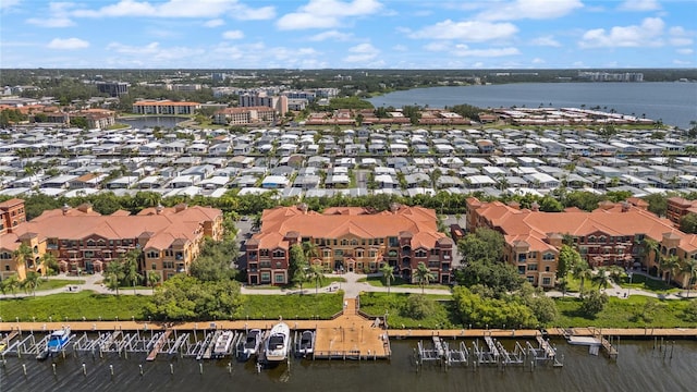 2741 Via Cipriani Unit 916A, Clearwater, FL 33764 - aerial view of residential area with a large body of water and a marina