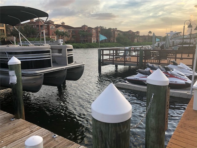 2741 Via Cipriani Unit 916A, Clearwater, FL 33764 - dock with a water view and boat lift