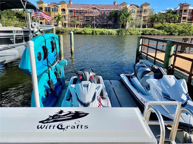 2741 Via Cipriani Unit 916A, Clearwater, FL 33764 - dock area featuring a water view