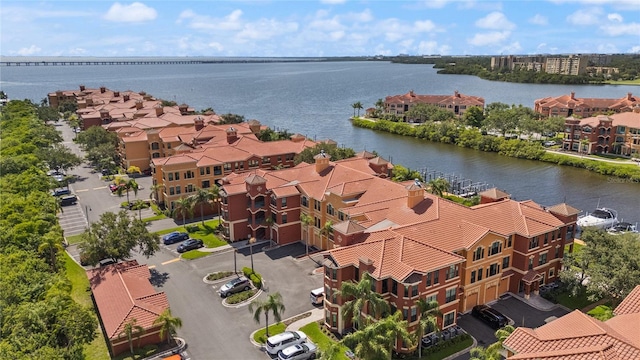 2741 Via Cipriani Unit 916A, Clearwater, FL 33764 - aerial view of residential area with a nearby body of water