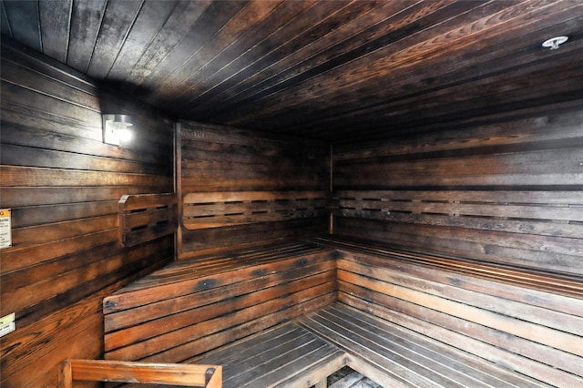 2741 Via Cipriani Unit 916A, Clearwater, FL 33764 - sauna featuring wood walls and wooden ceiling