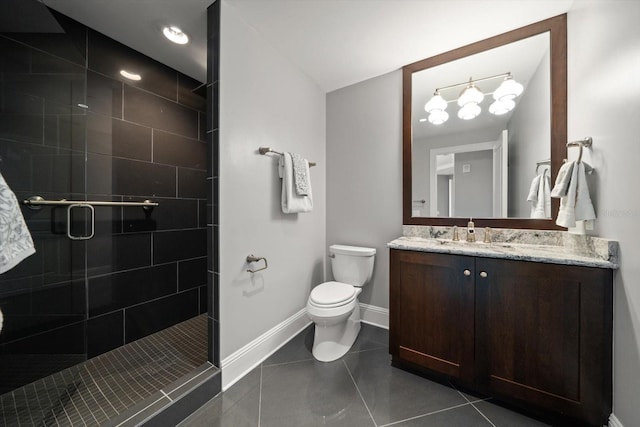 125 Belleview Blvd Unit 503, Belleair, FL 33756 - bathroom with vanity, a shower stall, and tile patterned flooring