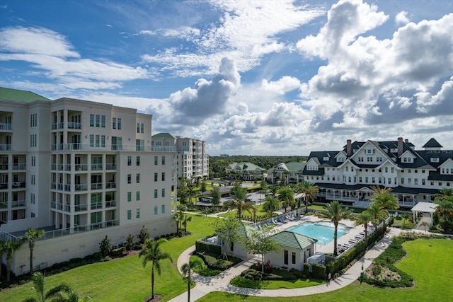 125 Belleview Blvd Unit 503, Belleair, FL 33756 - exterior space with a pool area