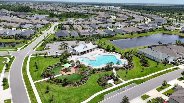 5611 Del Coronado Dr, Apollo Beach, FL 33572 - aerial view of property's location featuring a nearby body of water and nearby suburban area