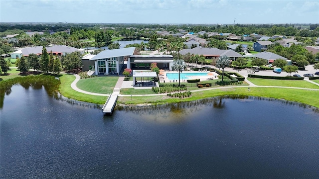 5611 Del Coronado Dr, Apollo Beach, FL 33572 - aerial perspective of suburban area featuring a nearby body of water