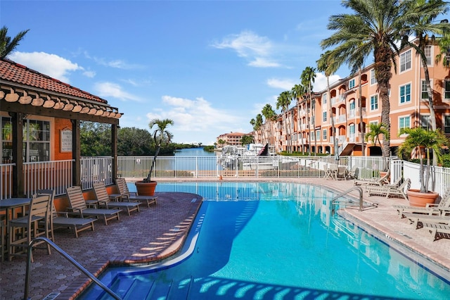 5000 Culbreath Key Way Unit 1-112, Tampa, FL 33611 - community pool featuring a patio area and a water view