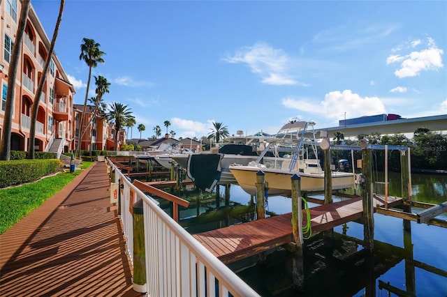 5000 Culbreath Key Way Unit 1-112, Tampa, FL 33611 - dock area featuring boat lift and a water view