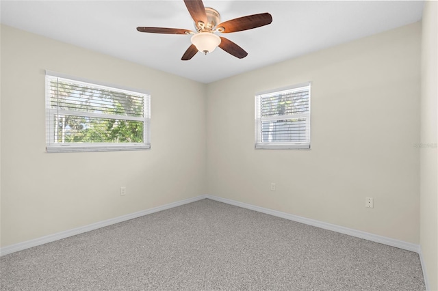 358 Highland Shores Dr, Ellenton, FL 34222 - carpeted empty room with healthy amount of natural light and a ceiling fan